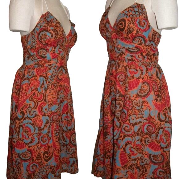 ANTHROPOLOGIE Moulinette Souers Batik Halter Dress | NWOT 6 - Picture 8 of 9